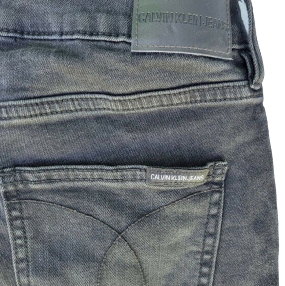 Women's Calvin Klein High Rise Skinny Jeans. 29. Black. - Picture 4 of 5
